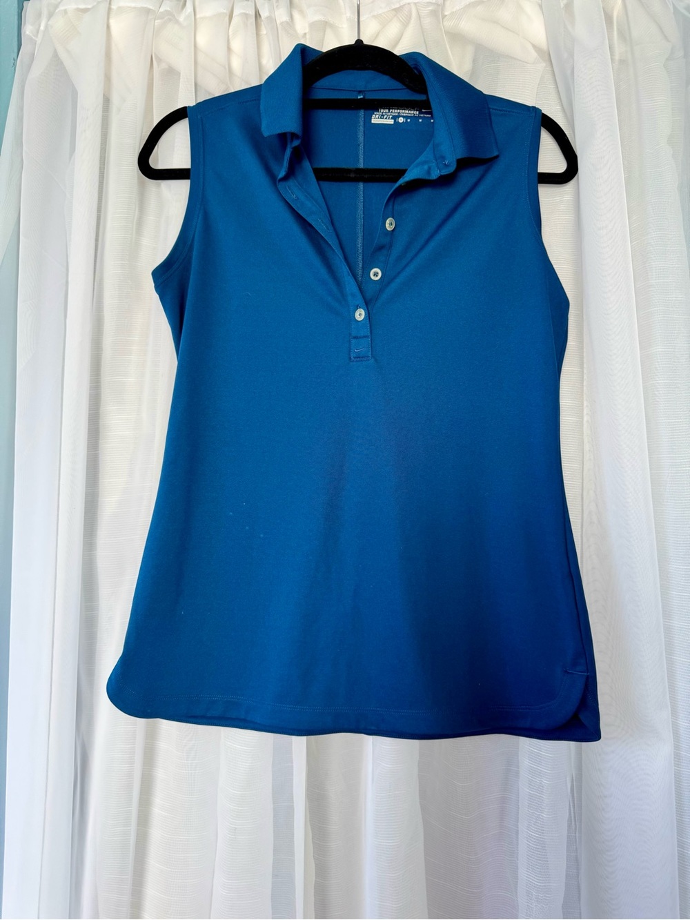 Nike Sleeveless Polo Tank Top - Blue